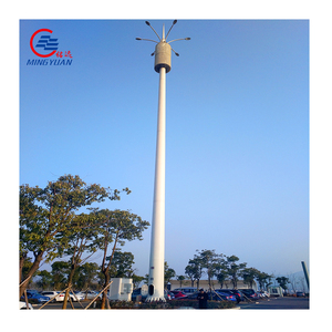 Mạ kẽm ống đơn tháp Viễn Thông tháp lưới ăng ten thép cực Thiết bị phân phối điện - Product Image 2