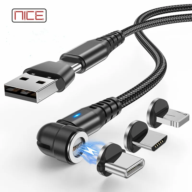 7 دبابيس PD 60 W C شحن سريع مع محول USB بيانات الهاتف المحمول 3 في 1 كابل مغناطيسي