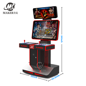 32&quot; 1080p Screen Cabinet 2p18b <strong>Arcade</strong> Fighting Game Machine With Sanwa Controls and Multi Games - Product Image 4
