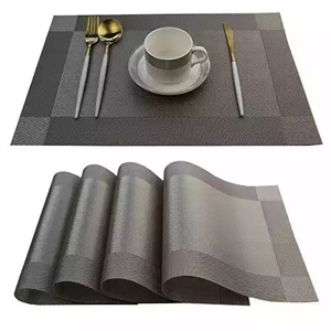 定制编织pvc餐垫餐桌垫可水洗餐桌垫餐桌垫PVC塑料 - Product Image 1