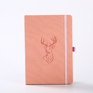 Cuaderno de lino de tela de lujo A5 de calidad superior, planificador de tapa dura, Agenda, Bloc de notas, hojas impresas con impresión de LOGOTIPO - Product Image 3