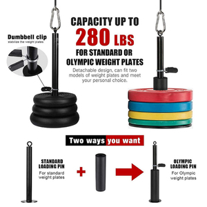 Pillar Gym Tali Tricep Pull Down Sistem Tricep Pull Down Bar Berat Kabel Pulley Trisep Trainer - Product Image 4