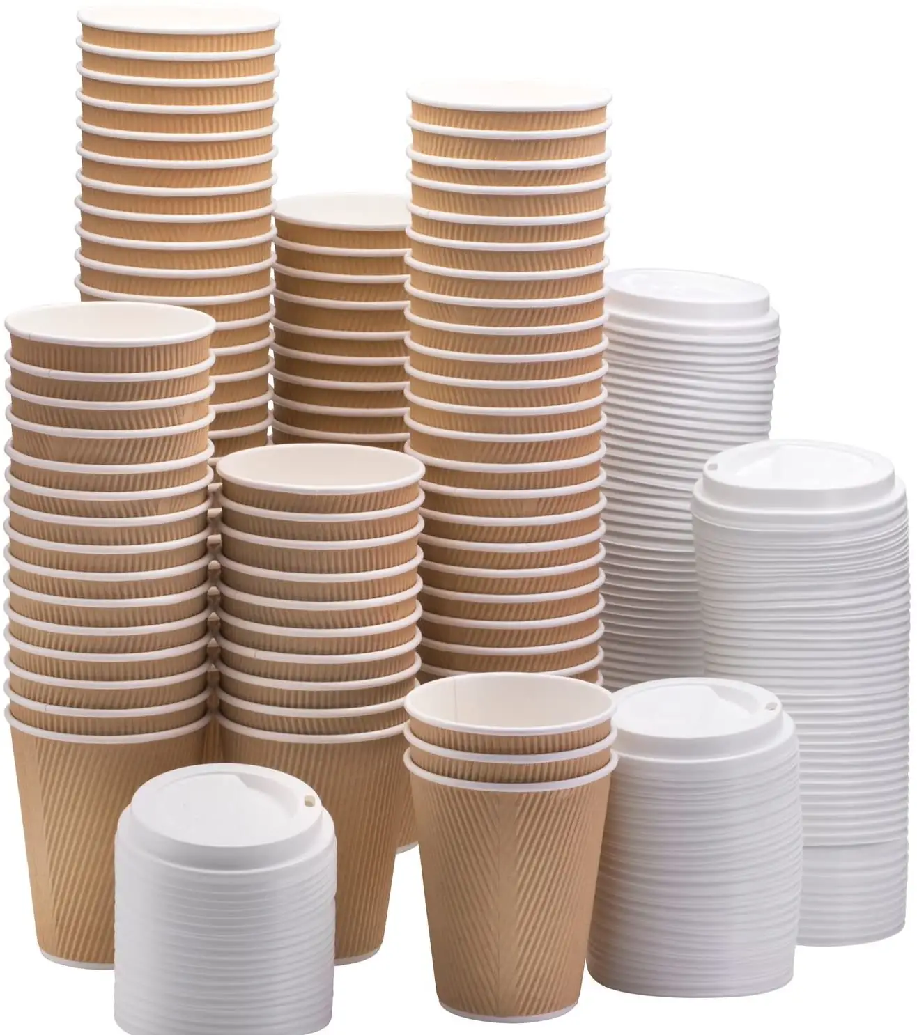 8 Unzen 12 Unzen biologisch abbaubare Pappbecher für den kunden spezifischen Druck doppelwandiger Einweg-Kaffee papier becher