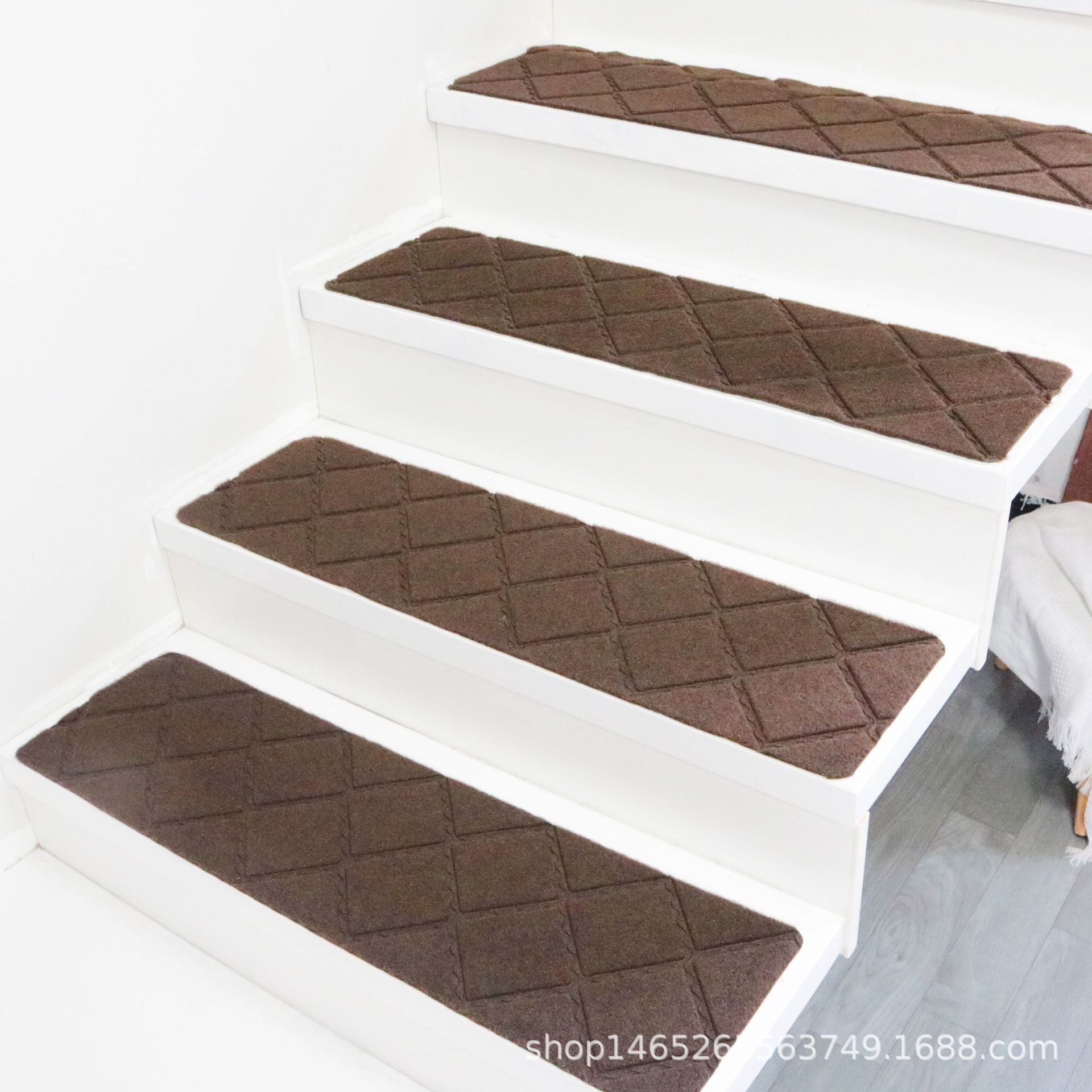 Diamond embossed brown