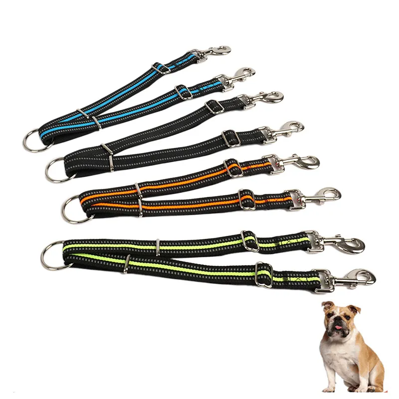 Custom design two hooks Reflective dog leash pet supplies in china