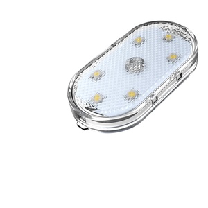 Rgbボイスタッチコントロール<span class=keywords><strong>Led</strong></span>インテリアライト雰囲気アンビエントライト車用磁気ワイヤレスミュージック6ビーズUSB充電式