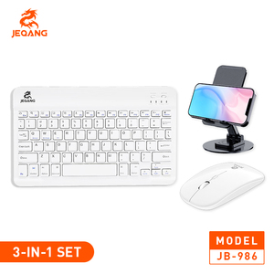 JEQANG-986 Hot Selling 3N1Bluetooth Combo Multiple <strong>Functions</strong> Includes <strong>Keyboard</strong> <strong>Mouse</strong> <strong>and</strong> Phone Holder for Table Use - Product Image 2