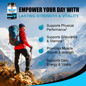 Oem Kopen Bulk Hoge Kwaliteit Maca Capsules Met Ashwagandha Ondersteunt Energie & Uithoudingsvermogen Booster Verhogen Uithoudingsvermogen Hormonale Balans - Product Image 6