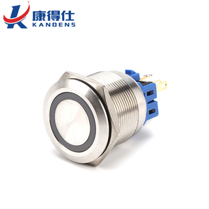 12/16/19/22mm Metal <strong>Push</strong> <strong>Button</strong> <strong>Switch</strong> Waterproof Power <strong>Button</strong> <strong>Flat</strong> Circular LED Light Self-lock <strong>Button</strong> <strong>Switch</strong> 5v 12v 24v 220v