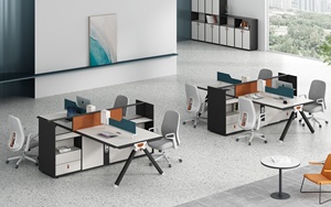 <strong>Multi</strong> <strong>Function</strong> 4 Person Staff Modular Office Partition Desk Combination Cabinet and Office <strong>Table</strong> - Product Image 6