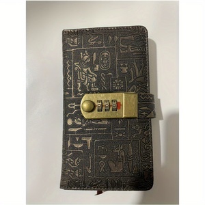 Vintage Password <strong>Notebook</strong> With Lock <strong>Coded</strong> Lock Book for Work and Study Diary 200 Sheets Leather Journal <strong>Notebook</strong> - Product Image 4