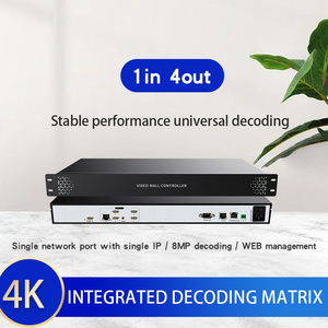Attrezzatura Audio Video Professionale Decoder Video 4K <span class=keywords><strong>1</strong></span>-<span class=keywords><strong>in</strong></span>-4-out Supporta Modalità Split a 16 Schermi Telecamera di Sorveglianza LERGB - Product Image 5