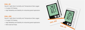 DWL-20E <strong>External</strong> Probe Large LCD <strong>Temperature</strong> and Humidity <strong>Sensor</strong> Thermometer with Sound and Light Alarm <strong>Data</strong> <strong>Logger</strong> for Storage - Product Image 5