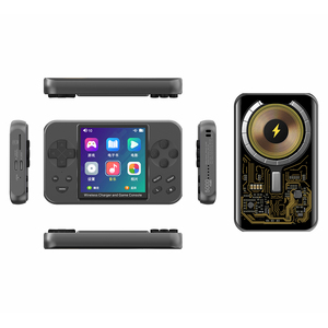 L9 retro el video oyunu konsol 5000mA güç banka 2 in 1 destek MP4 MP3 resim ve ebook oynatma kablolu kablosuz şarj - Product Image 1