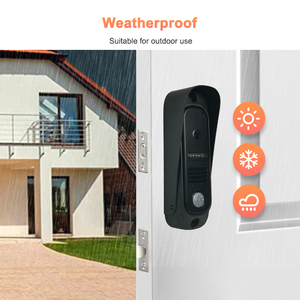 Videoportero con 4 cables, sistema de intercomunicación RFID, desbloqueo de cámara, timbre con pantalla de 7 pulgadas, visión nocturna, timbre de puerta de casa para Villa - Product Image 6