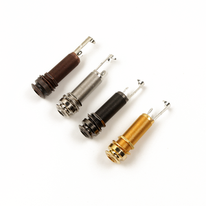 Conector de salida de barril Conector de rosca larga de entrada Mono para guitarra eléctrica o bajo - Product Image 2