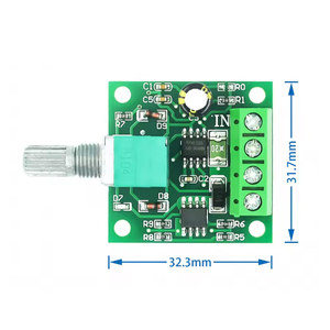 PWM-2A modulo di azionamento regolabile 0 ~ 100% 12V controller di velocità del motore in miniatura PWM regolatore del motore - Product Image 4