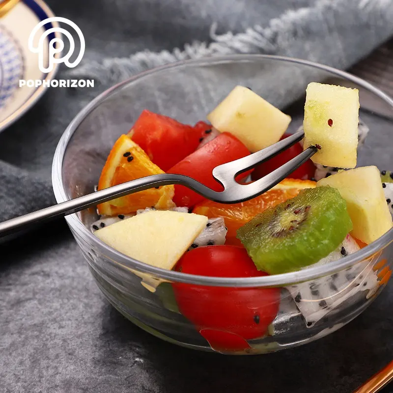 Fourchette à fruits pokorizon, nouvel arrivage, fourchette en acier inoxydable, fourchette à fruits