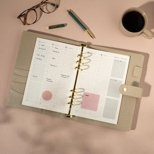 A6 raccoglitore per Notebook datato Planner giornaliero A6 Planner a fogli mobili - Product Image 1