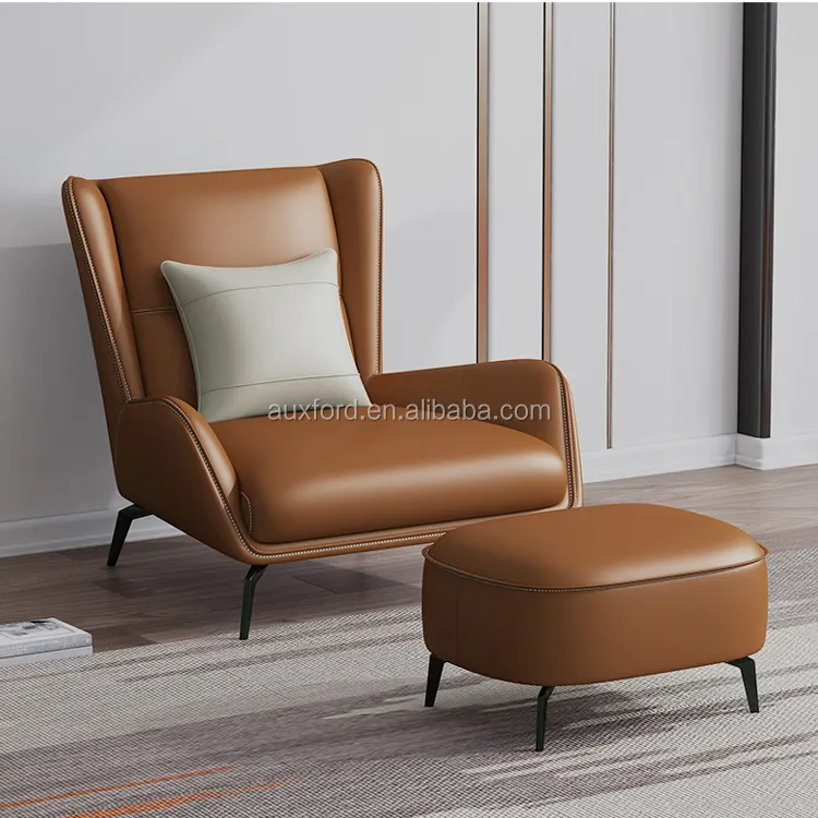 Manufactory Wholesale lounge armchair living room recliner chair leather chaise for bedroom decoration
