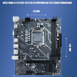 PCコンピュータ用デュアルDDR4 SSD M.2 B250チップセットデスクトップゲーミングマザーボード6th 7th 8th 9th Core i7 i5 i3 LGA1151 - Product Image 4