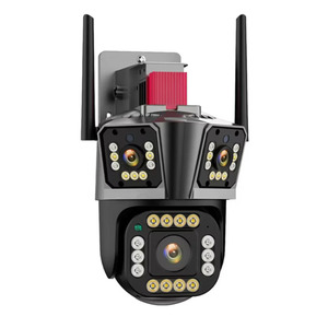 12MP 3 lens 4MP CCTV IPC360 ev APP üç lens ekran çok görüntüleme CCTV WIFI kablosuz ev güvenlik PTZ kamera - Product Image 1