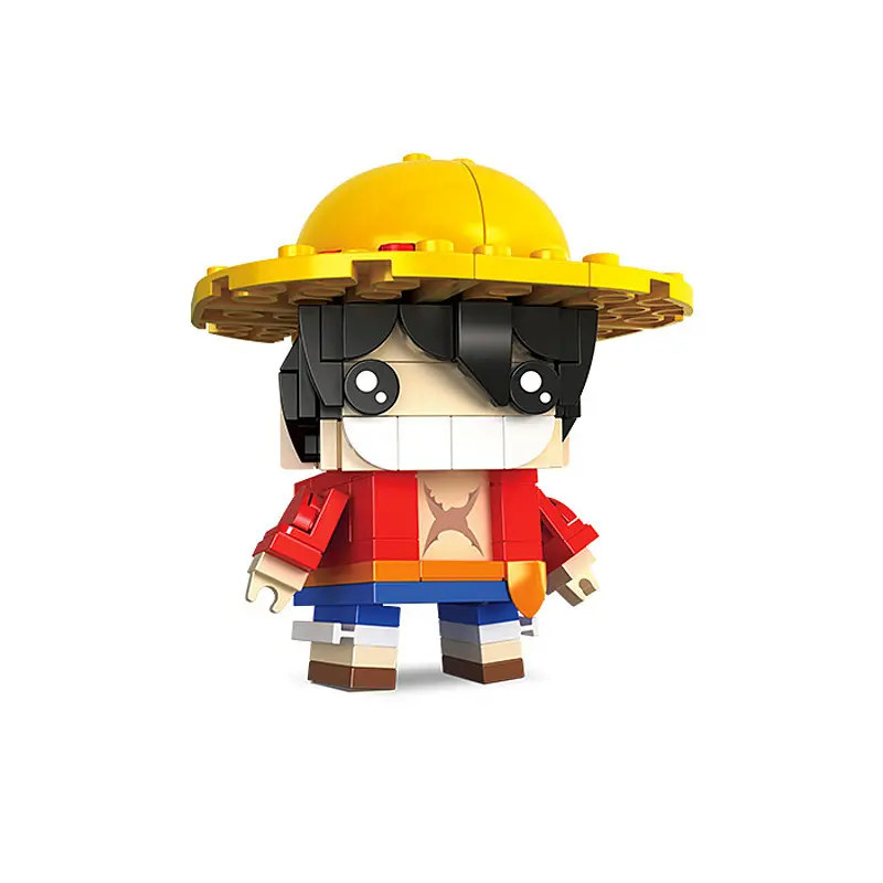 Figuras de Ação 24 Estilos Hot-selling Anime Luffy Kakashi Sasuke Modelo De Personagem Brinquedos Educativos Montados Blocos de Construção