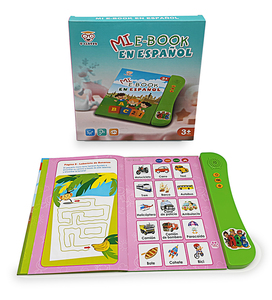 Çocuklar interaktif elektronik erken eğitici oyuncak İspanyolca konuşma ses e-kitap bebek müzikal oyuncaklar öğrenme makinesi - Product Image 1