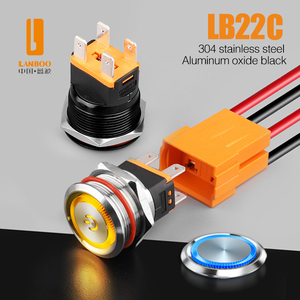 LANBOO Strongly Launches! 12MM 16MM 19MM 22MM <strong>Multi</strong>-specification High Current Metal <strong>Push</strong> <strong>Button</strong> <strong>Switch</strong> 7A 10A 16A - Product Image 5