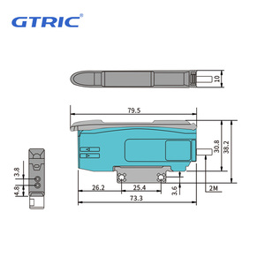 GTRIC digital optical switching <strong>sensor</strong> voltage 12-24V <strong>analog</strong> 0-5V <strong>output</strong> optical fiber <strong>sensors</strong> - Product Image 5