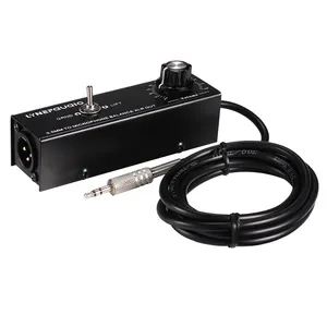 Nivel de micrófono de conversión estéreo de 3,5mm señal equilibrada interfaz XLR salida altavoces de PVC combinación blindaje Stock disponible - Product Image 1