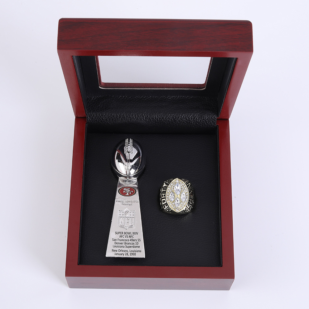 1989 ring + trophy+box