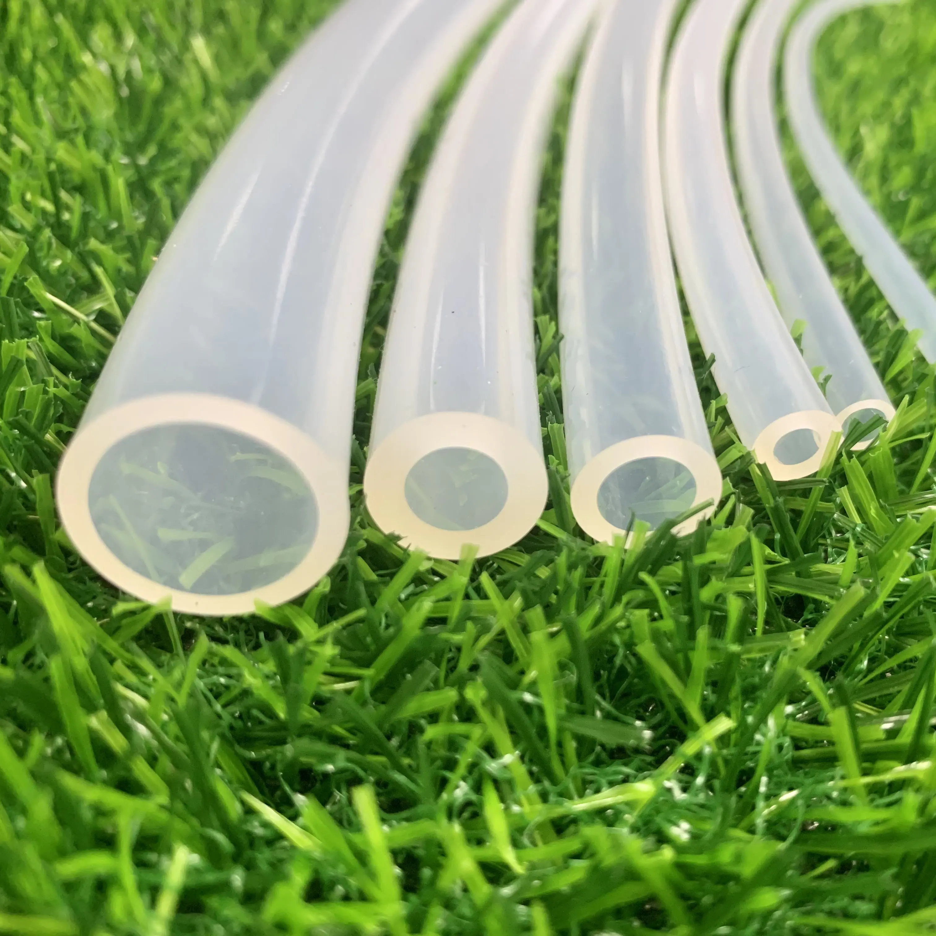 Fábrica atacado food grade silicone tubulação tubo transparente alta temperatura resistente silicone elástico mangueira