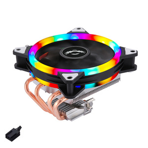 Qiuz4 4 isı borusu bakır lavabo 120mm PWM karşı dönen fanlar AM3/AM4/1155 Legacy CPU soğutma çözümü 3pin yüksek hava hacmi - Product Image 4