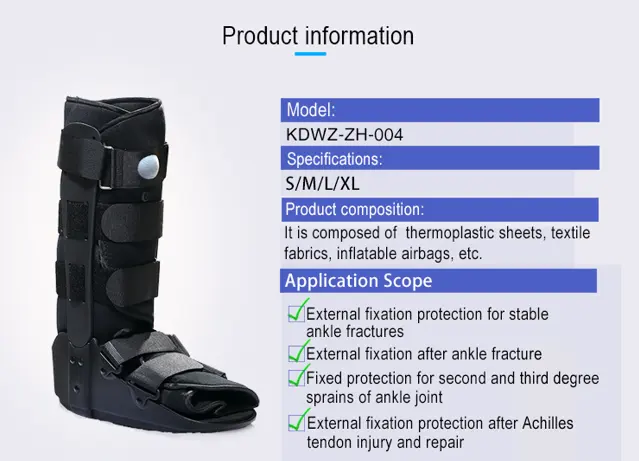 Bota de tornozelo para pediatrica, premium walker