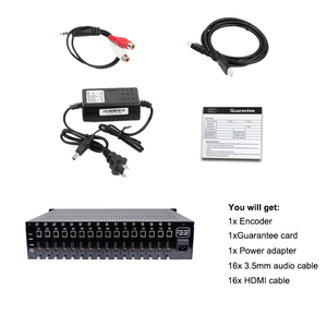H2160H ตัวเข้ารหัส Iptv 16ช่อง H264 Hdmi Rtsp ตัวเข้ารหัส Rtmp สำหรับเคเบิ้ลทีวีเข้ารหัสดิจิตอลและระบบทีวีโรงแรม - Product Image 5