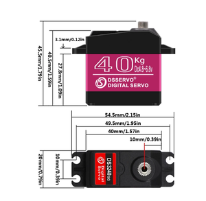 DS3240MG Servo digitale 40kg ad alta coppia di 180 gradi 270 lega ingranaggio Rc Baha Servo è adatto per 1/8 auto Rc rapporto 1/10 - Product Image 5