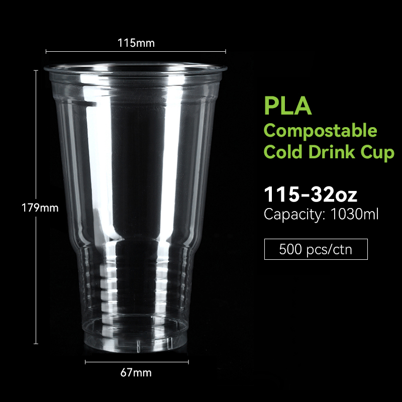 Clear 32oz PLA Cup