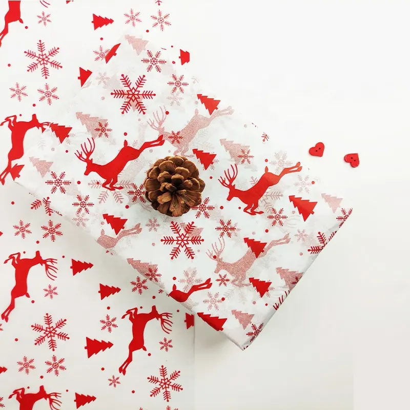 Großhandel Stock Weihnachten Seidenpapier Frohe Weihnachten Geschenk papier Geschenk verpackungs papier
