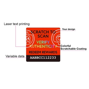 Custom QR <strong>Code</strong> Holographic Sticker Data Encryption Original Labels 3d Hologram Unique Serial Number Stickers - Product Image 5