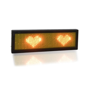 Display a LED nome distintivo fai da te programmabile a scorrimento bacheca controllo APP LED nome Tag Badge HD testo cifre Display modello - Product Image 3