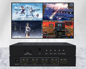 1080P 4X1 HDMI多查看器4进1出HDMI无缝四路多查看器开关，带红外遥控器 - Product Image 3