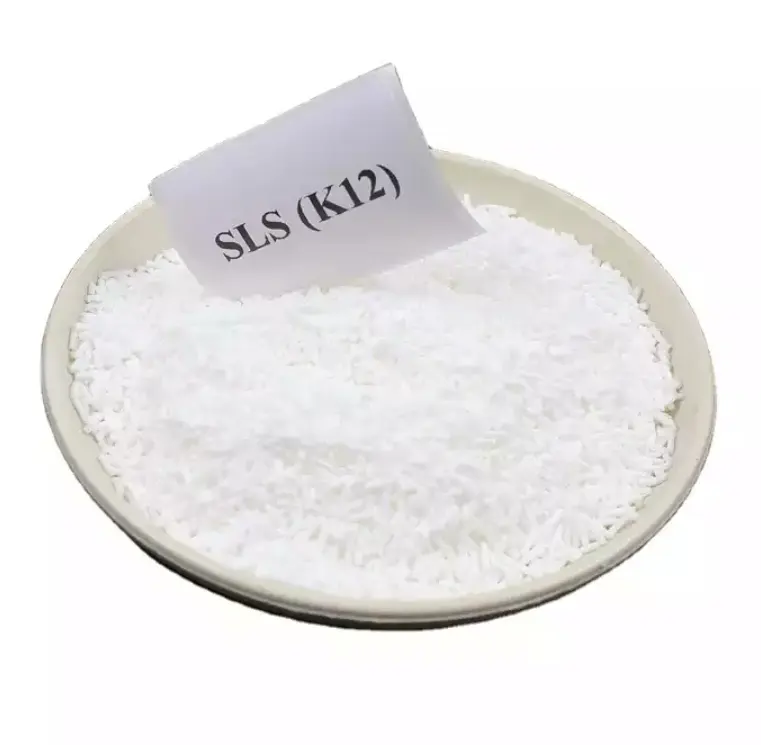 Lauril sulfato de sodio (SLS) K12 utilizado principalmente como agente espumante y agente de lavado para champú líquido de baño