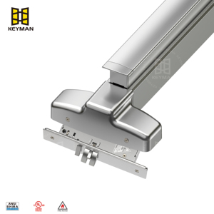 Keyman ล็อกประตูแบบหลายจุดพร้อมที่จับเหล็ก, ล็อกประตูอลูมิเนียมแนวตั้งแบบน่ากลัวสไตล์อเมริกัน - Product Image 2