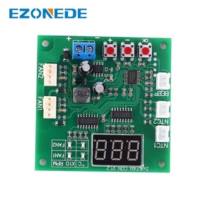 Controlador de temperatura de ventilador de 2 canales y 4 cables Módulo de visualización de regulador de velocidad PWM módulo de controlador 24V DC 12V 48V para ventilador de PC/alarma - Product Image 6