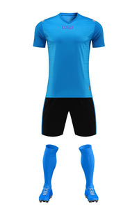 Высококачественные голубые футбольные майки, настраиваемый Топ тайского производителя, оптовая цена для футбольной спортивной одежды