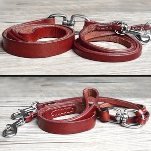 Double Dog Leash for Two Small Dogs Puppy Leather NoTangle Dual Leash Coupler Strength Tested for <strong>Walking</strong> and Training 2 Dogs - Product Image 3