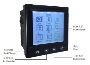 Acrel ARTM-Pn Rs485 Modbus-RTU GFSK Controlador de temperatura inalámbrico Dispositivo de visualización para sensor de temperatura ATE - Product Image 6
