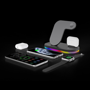 Hızlı şarj 15W tip-c Dock 3-in-1 şarj istasyonu iPhone için Apple için İzle için AirPods 1/2/Pro 9V/2A kablosuz şarj - Product Image 5