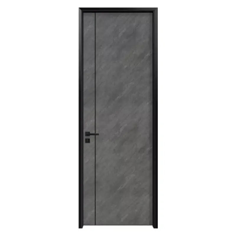 Panneau de porte en bois massif, étanche, de bonne qualité, avec cadre métallique, portes stratifiés, prix d'usine